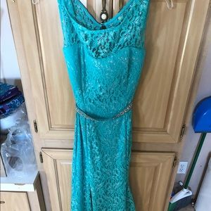 Teal Colored Prom Dress Size 5